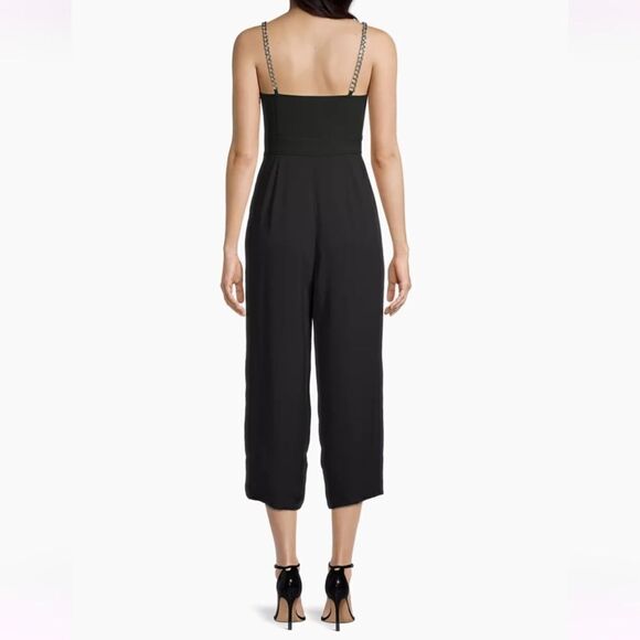 NWT MICHAEL Michael KorsCropped Tie-Front Jumpsuit - Picture 6 of 8